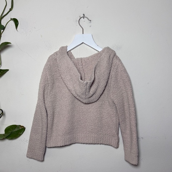 Skims Kids Sherpa Fleece Tan Full Zip Hoodie - 6/7 - Picture 2 of 4